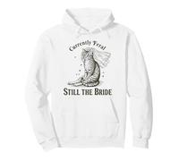 Actualmente Feral Still The Bride Funny Cat Wedding Sudadera con Capucha