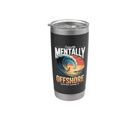 Actualmente Mentalmente Offshore Buena Suerte Llegando Me Surf Vaso térmico de acero inoxidable de doble pared