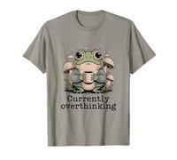Actualmente Pensando Demasiado en la Salud Mental de Frog Coffee Camiseta