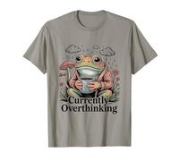Actualmente Pensando Demasiado en la Salud Mental de Frog Coffee Camiseta