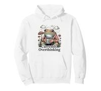 Actualmente Pensando Demasiado en la Salud Mental de Frog Coffee Sudadera con Capucha