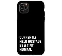 Actualmente retenido como rehén por Tiny Human New Parent Mom Dad Baby Carcasa para iPhone 11 Pro MAX
