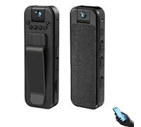 Actualous Body Camera, HD 1080p Rechargeable Mini Body Camera with Night Vison&rotating Lens, Wireless Vlog Bodys Video Cameras, Wearable Recording, for Indoor, Outdoor, Traveling, Sport (32G)