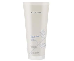 Actyva - Rica máscara nutricional, mascarilla nutritiva y de volumen para cabello seco, con avena y aceite de oliva, desenredante - 200 ml