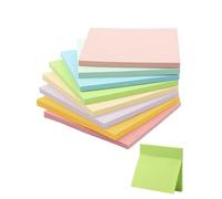 Acual Notas Adhesivas 400 Hojas, 76 × 76 mm Bloc de Notas Autoadhesivas Multicolor para Oficina, Escuela y Hogar, Ideal para Tareas y Recordar Pendientes (8 Colores Pastel) - 8 Blocs × 50 Hojas