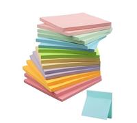 Acual Notas Adhesivas 800 Hojas, 76 × 76 mm Bloc de Notas Autoadhesivas Multicolor para Oficina, Escuela y Hogar, Ideal para Tareas y Recordar Pendientes (8 Colores Pastel) - 16 Blocs × 50 Hojas
