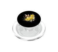 Acuarela Abeja Amarillo Flores Polinizadores Arte PopSockets PopGrip para MagSafe