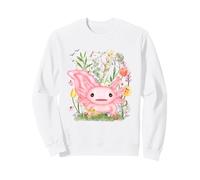 Acuarela Axolote Naturaleza Fauna Silvestre Primavera Cottagecore Sudadera