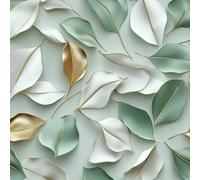 Acuarela Boho Floral Papel tapiz despegable y adhesivo 45cm x 1000cm , Hoja floral verde Papel de contacto autoadhesivo, revestimiento de pared para la decoración de encimeras de gabinetes de dormitor