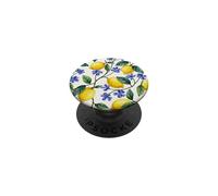 Acuarela Botánica Vintage Limones Fruta Floral PopSockets PopGrip Adhesivo