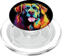 Acuarela Colorido Perro Mastín del Pirineo Grandes Pirineos PopSockets PopGrip para MagSafe