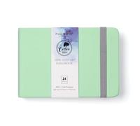 Acuarela Cuaderno de bocetos A6, 100% algodón, 30 hojas, 300 g/m², sin ácidos, papel de acuarela de alta calidad, prensado en frío y encolado, ideal para pintura de acuarela y escritura a mano, color