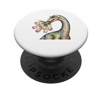 Acuarela Dinosaurio Primavera Lindo Tulip PopSockets PopGrip Adhesivo