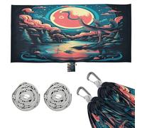 Acuarela Flamingo Ilustraciones Hamaca para Acampar Al Aire Libre,Hamacas PortáTiles Ligeras para Viajes Playa