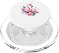 Acuarela FLAMINGO ROSA para hombres, mujeres y niños PopSockets PopGrip para MagSafe