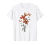 Acuarela Floral Bloom Arte Artístico Camiseta gráfica económica