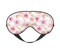 Acuarela Floral Rosa Y Púrpura, Cubreojos completos Antifaz bloqueador de luz Antifaz para dormir Antifaz suave con los ojos vendados Noche