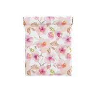 Acuarela Floral Rosa Y Púrpura, Squeeze Top Wallet Bolsa de Almacenamiento para Mujer Monedero pequeño Bolsa de Cambio