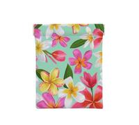 Acuarela Flores Tropicales Plumeria Floral, Squeeze Top Wallet Bolsa de Almacenamiento para Mujer Monedero pequeño Bolsa de Cambio