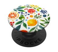 Acuarela Frutas, Florales, y Hojas Pintura PopSockets PopGrip Adhesivo