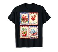 Acuarela Granada Fruta Verano Estética Camiseta