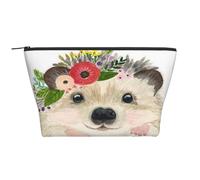 Acuarela Lindo Animal Encantador Erizo, Bolsa de artículos de tocador Bolsa de Maquillaje Bolsa de cosméticos Bolsa de artículos de tocador de Viaje portátil