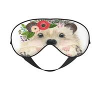 Acuarela Lindo Animal Encantador Erizo, Cubreojos completos Antifaz bloqueador de luz Antifaz para dormir Antifaz suave con los ojos vendados Noche