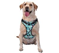 Acuarela Música Ramas Hojas,Arnés para Mascotas, arnés Reflectante Ajustable para Perros,L
