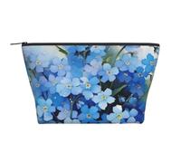 Acuarela No me Olvides Flores, Bolsa de artículos de tocador Bolsa de Maquillaje Bolsa de cosméticos Bolsa de artículos de tocador de Viaje portátil