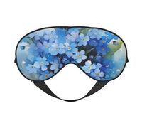 Acuarela No me olvides flores, Cubreojos completos Antifaz bloqueador de luz Antifaz para dormir Antifaz suave con los ojos vendados Noche