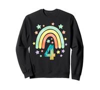 Acuarela Número 4 Rainbow Stars Niño Diseño Sudadera
