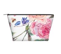 Acuarela Primavera Flor Vintage, Bolsa de artículos de tocador Bolsa de Maquillaje Bolsa de cosméticos Bolsa de artículos de tocador de Viaje portátil