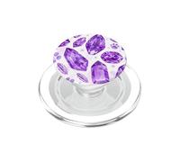 Acuarela púrpura y Blanca Cristal niñas Mascota Perro Gato Patas PopSockets PopGrip para MagSafe