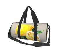 Acuarela Verano Fruta Limones Hojas Slich, Bolsa de Viaje de Gran Capacidad, Bolso Redondo, Bolsa de Viaje Deportiva, Bolsa de Mano, Bolsa de Fitness