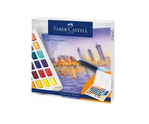 Acuarelas Faber-Castell 169748 Paleta 48 Piezas
