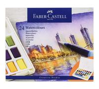 Acuarelas FABER-CASTELL Creative Studio, Estuche x24 Colores