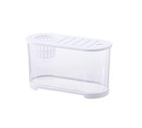 Acuario Acuario de escritorio con tapa multifuncional blanca transpirable HD transparente de acrílico pequeño acuario de peces de colores tanques de cría de peces pequeños Peces Acuario(32cm*14.4cm*16