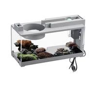 Acuario, Acuario De Mesa Escritorio Aquarium Cleaner Desktop Aquarium Accesorios Pimienta Amarillo Sand Do