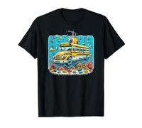 Acuario Aventura Viaje de Campo Autobús Escolar Submarino Camiseta