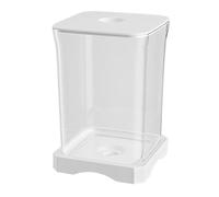 Acuario Betta con Luz | Acrílico, 350g, 11.8x17.7cm | Mini Pecera Escritorio con Orificio Alimentación | para Peces Pequeños, Decoración Hogar, Luz Inferior