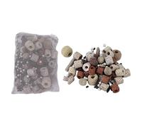 Acuario Bio Balls Juego de Anillos de cerámica 10 en 1 Medios de Filtro biológico de carbón Activado para peceras Estanque Súper filtración Purificación de Agua Acuarios de Agua