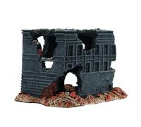 Acuario Cave Decor, Fish Tank Decorative, 7.28x5.91in Realistic Aquatic Life House Crafts, Reptile Habitat Accessories Ornament, Safe Natural-Looking Hideaway for Shrimp, and Reptiles