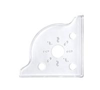 Acuario Corner Shelf, 19 x 19 x 1,5 cm, impermeable, ahorro de espacio, Rimless Effortless Effortless Fish Tank Corner Storage Shelf, Stylish Space For Balcony Meeting Room Living Room Bedroom Pet