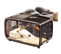 Acuario de acuario compacto para peces luchando - Depósito acrílico transparente para acuario Betta Tortugas Caracoles