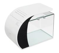 Acuario de cristal LED, 19 L, 3 modos de color a elegir, acuario de mesa con bomba para peces y plantas acuáticas