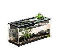 Acuario de escritorio hidropónico - filtro de acuario pequeño, tazón de hábitat de tortuga acrílico transparente, sistema de ciclo autolimpiador | Tanque de mesa para Home Studio Office Betta Guppy