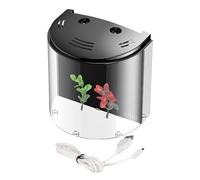 Acuario de escritorio pequeño de acrílico de 5 litros USB con luz LED