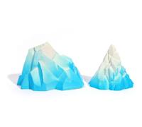 Acuario de Montaña de Nieve, Acuario de Montaña de Nieve | 2X Figuras de Iceberg de simulación - Decoración Iceberg para Acuario, decoración de Acuario, para una ecología de Acuario Realista