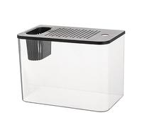 Acuario de pecera, pecera Betta, Cuencos Transparentes para Peces de Acuario con Tanque de, Acuarios Pequeños, Tanque Compacto Decorativo para Cría de s, Peces Pequeños