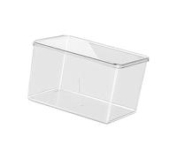 Acuario de peces acrílico sin marco, inastillable, acrílico transparente, para decoración de mesa o libreros, escritorio transparente, sin marco, base deslizante y para escena subacuática de camarones